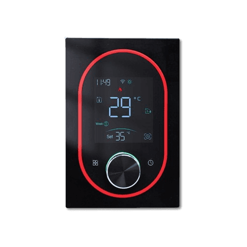 Smart Baseboard Thermostat with App & Alexa Control | EcoNet-BH - Black image